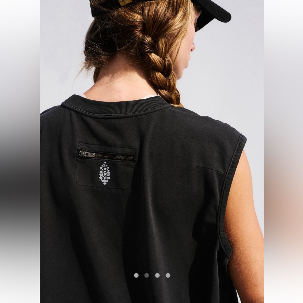 Free People Hot Shot Micro Set Tank Top Shirt and Shorts Workout Athleisure - Picture 2 of 15